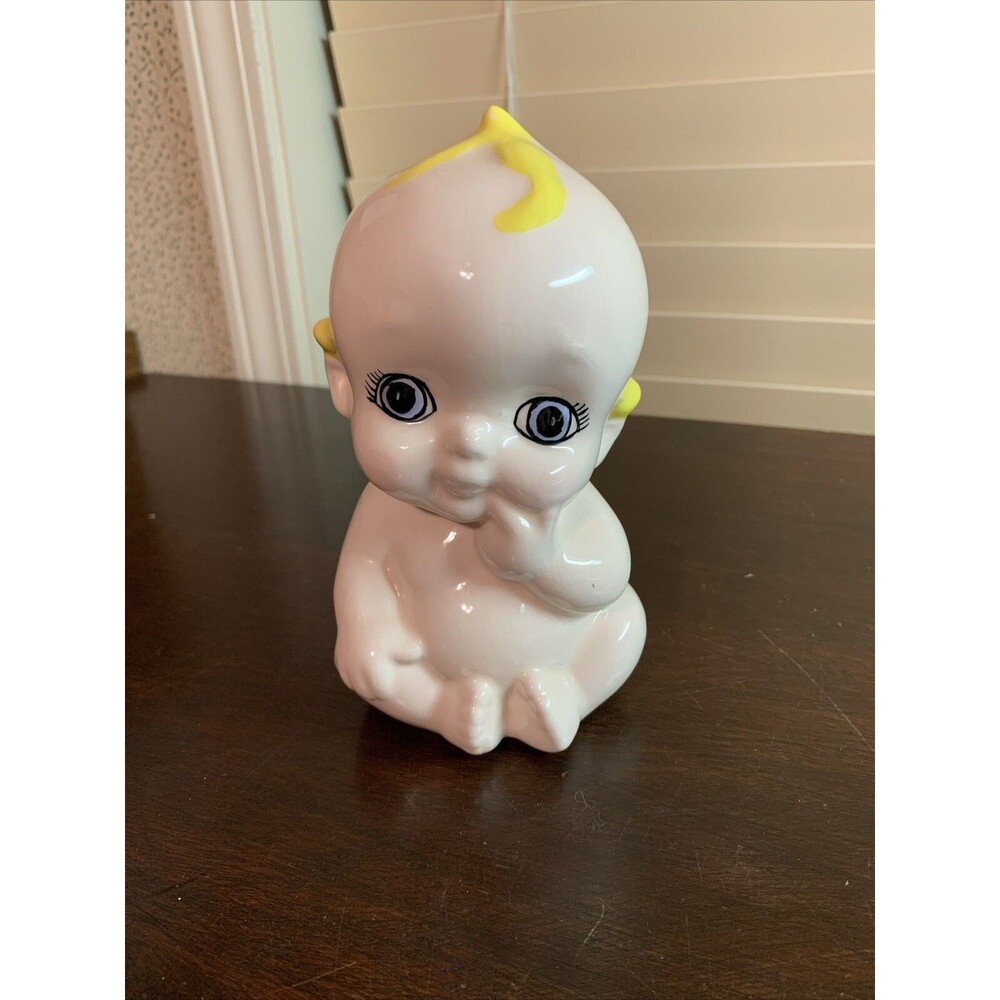 Vintage Glass Baby Kewpie Style Baby Powder Shaker